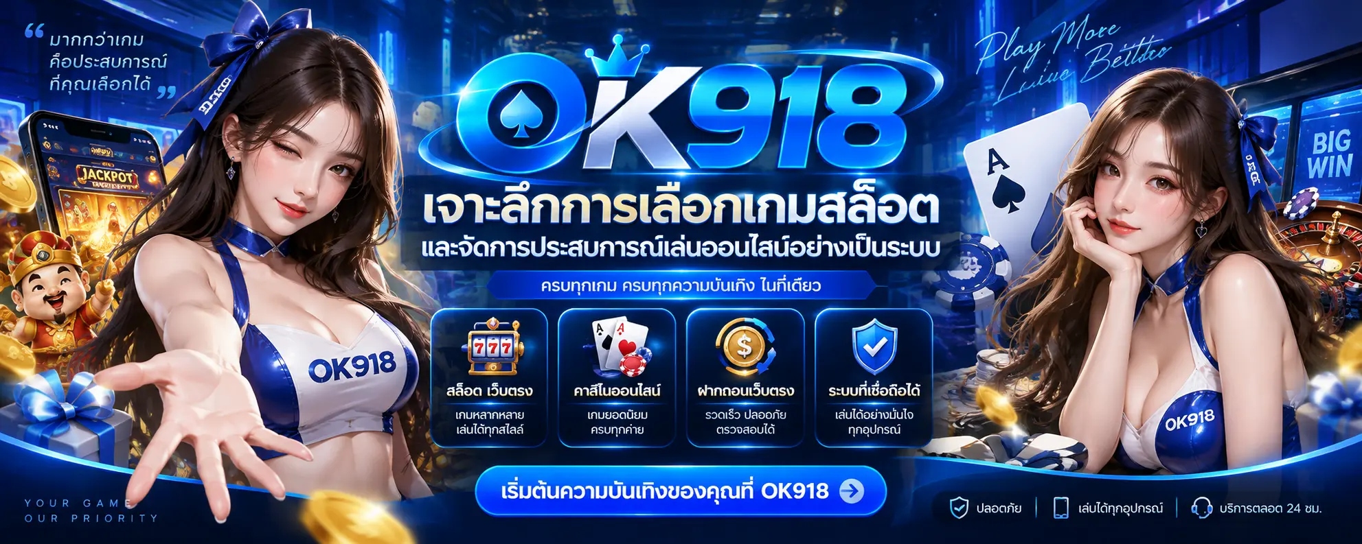 ok918 เจาะลึกการเลือกเกมสล็อตและจัดการประสบการณ์เล่นออนไลน์อย่างเป็นระบบ